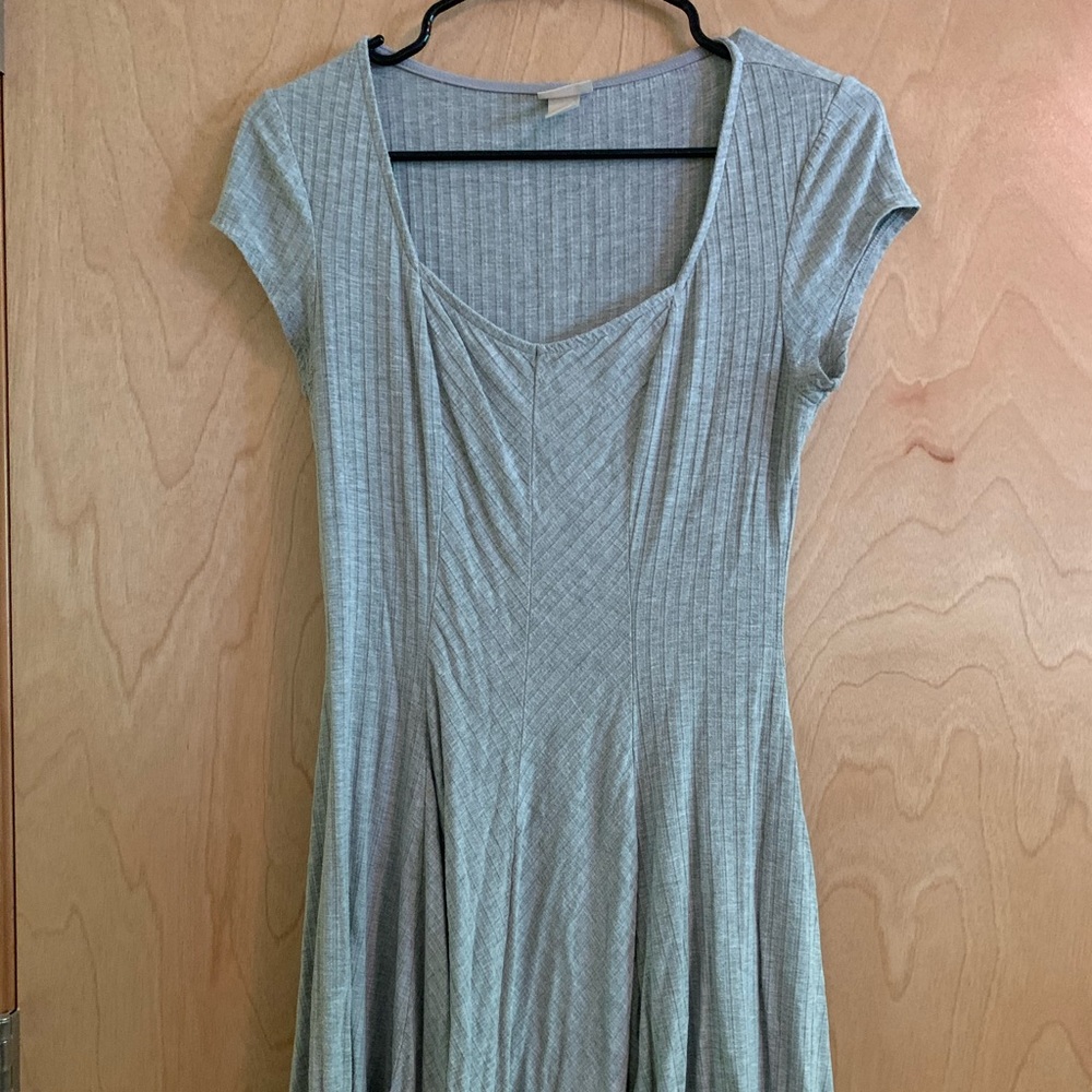 Gray tee shirt dress